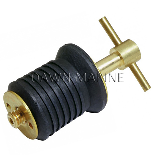 Brass THandle Drain Plug Dawn Marine