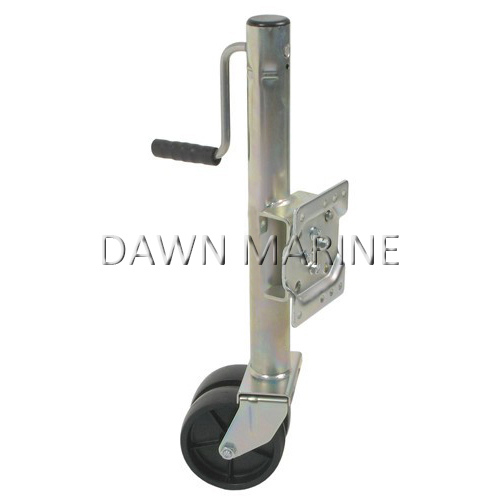 Galvanized Double Wheel Swivel Trailer Jack 2000lb Dawn Marine