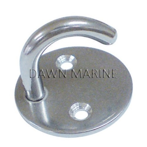 Round Hook Plate Stainless Steel 316 Dawn Marine