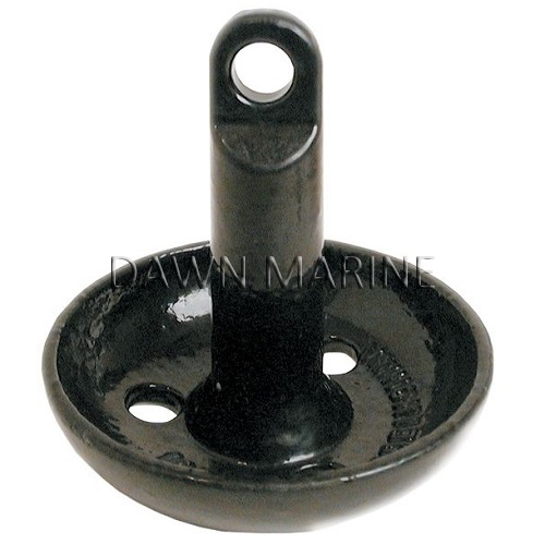 Mushroom Anchor Black Vinyl Coated Dawn Marine